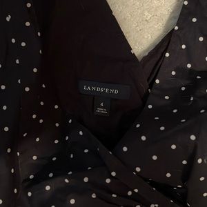 Lands End Cotton polka dot sundresd